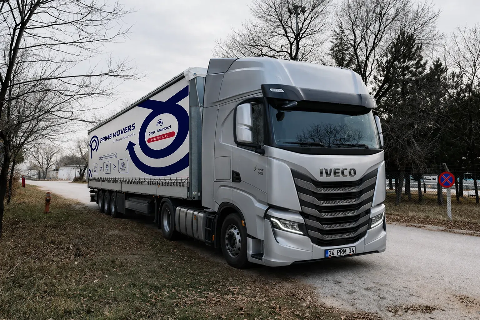 Türkiye’den Fransa’ya ev taşıma hizmeti için kullanılan uluslararası nakliyat aracı