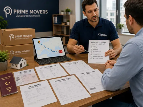 Belçika’ya ev taşıma için gerekli belgeler konusunda Prime Movers danışmanlık görüşmesi