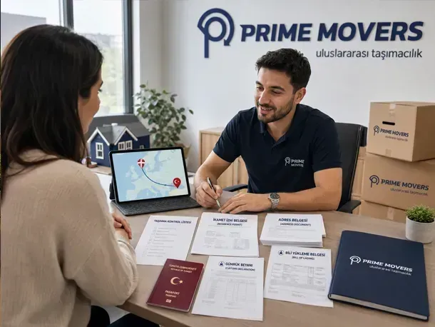 Danimarka’ya ev taşıma için gerekli belgeler konusunda Prime Movers danışmanlık süreci